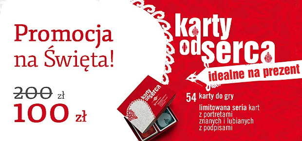 Mega promocja! Karty Od Serca -50%! Sprawdź szczegóły